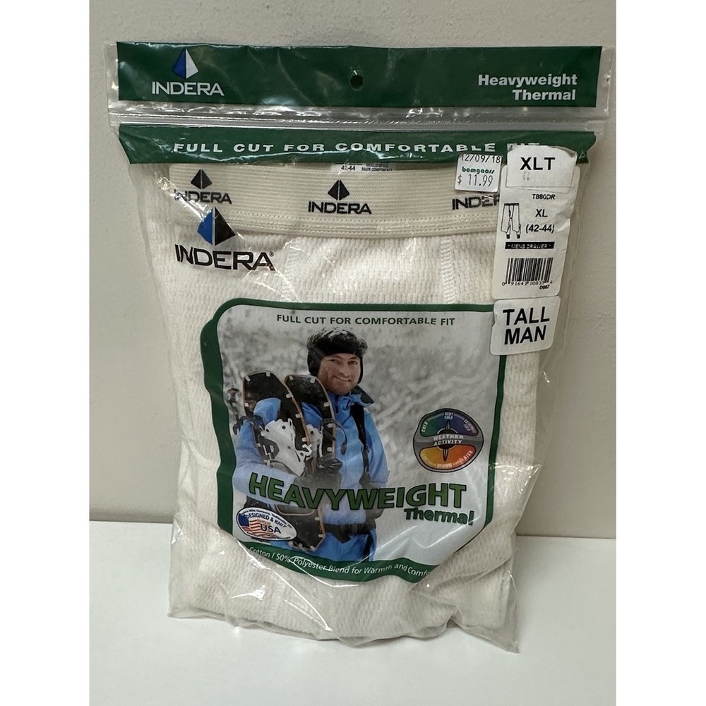 Vintage Indera Mills Heavyweight Long Thermal Underwear NEW NOS XL Tall